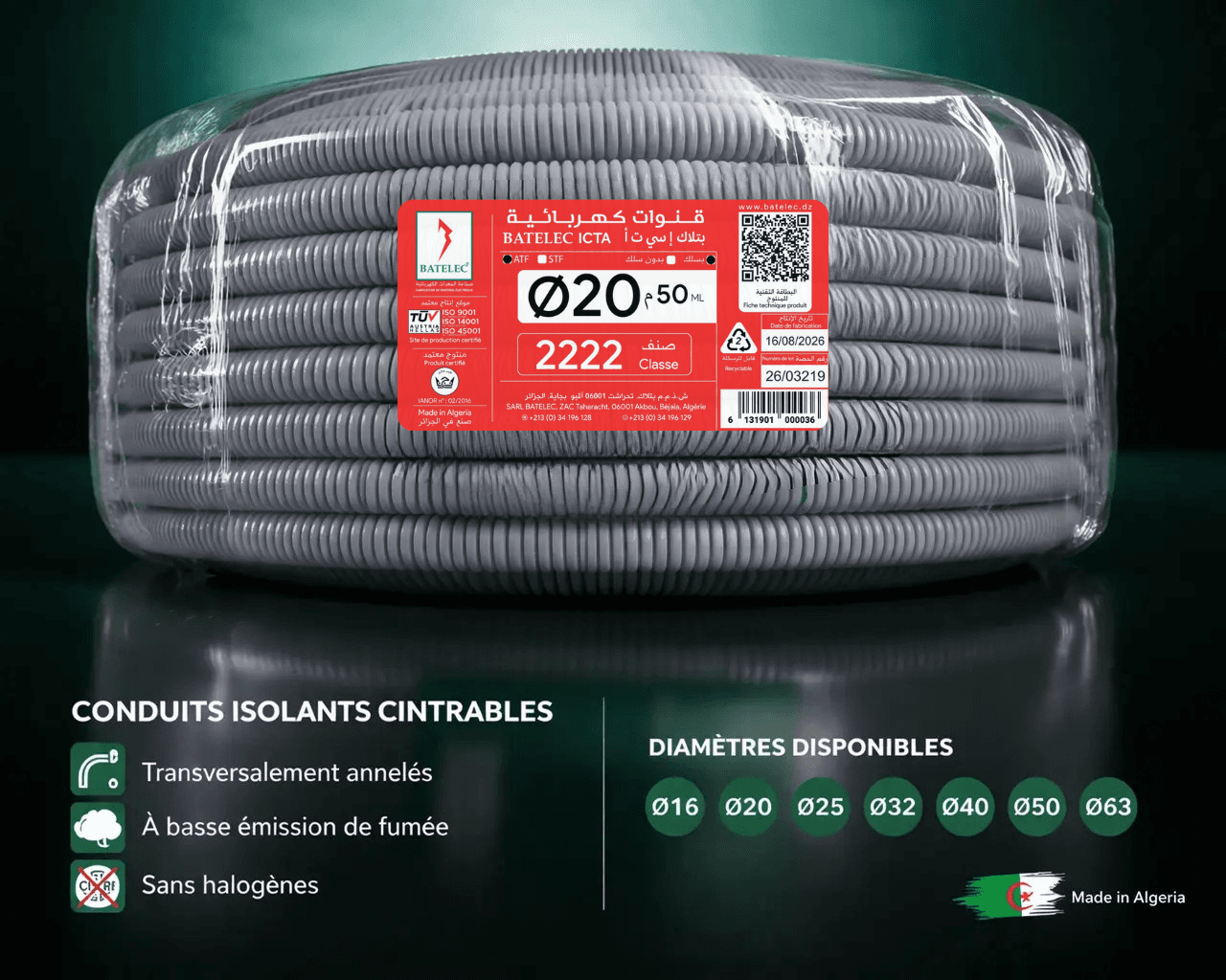 Conduits annelés ICTA 2222 2